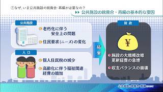 「公共施設の統廃合・再編について」1.なぜ、いま、公共施設の統廃合・再編が必要なの？（約12分）