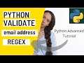 Python validate email address using RegEx