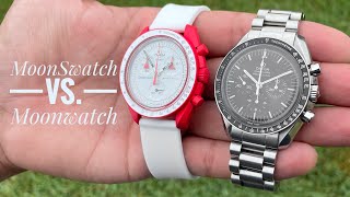 MoonSwatch vs. Moonwatch - Mission to Mars MoonSwatch - Speedmaster Pro - Review
