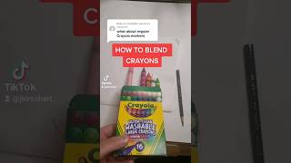 HOW TO BLEND CRAYONS! #art #color #fyp #foryou #blending #crayons #crayola #arttut #arttutorial