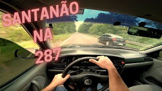 ROLÊZINHO DE DOMINGO COM O SANTANA NA BR 287 | VW SANTANA 2.0