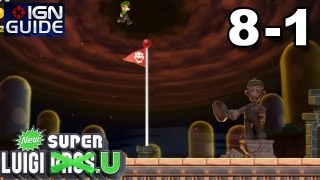 New Super Luigi U 3 Secret Exit Walkthrough - Peach's Castle 1: Magma Moat