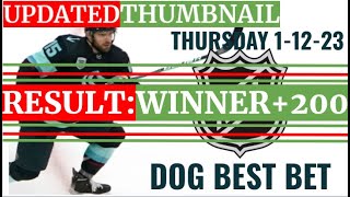 Plus Money Odds NHL Best Bets For Thursday 1/12/23