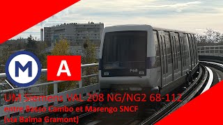 Tisséo - UM Siemens VAL 208 NG/NG2 68-112 entre Basso Cambo et Marengo SNCF (Via Balma Gramont)