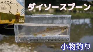 ダイソーのスプーンで小物釣り