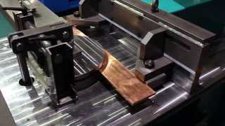 Edgewise bending of copper busbars 100x10mm