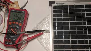 Petit panneau solaire 12v/10W - 00 - Réception du paquet, branchement de contrôle.