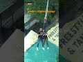 couple bungee jump in rishikesh 111 mtrs word first free style bungy