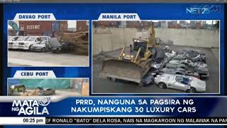 President Duterte leads destruction of P61.626-M worth of smuggled luxury vehicles