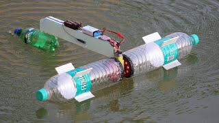 BOAT FROM PLASTIC BOTTLES - Recycling Plastic Bottles Boat