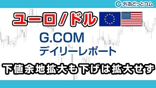 FXテキスト動画【ユーロ/ドル】「下値余地拡大も下げは拡大せず」G.comデイリーレポート 2021/3/8