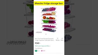 #short Meesho fridge storage box#shortfeed #youtubeshorts#fridge organization#shortfeed #shortvideo