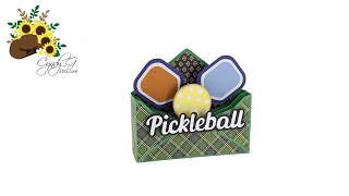 Pickleball Envelope Box Card SVG Assembly Tutorial