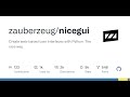 GitHub - zauberzeug/nicegui: Create web-based user interfaces with Python. The nice way.