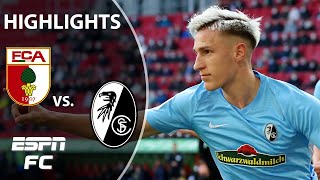 Freiburg maintain Champions League push after 2-1 win at Augsburg | Bundesliga Highlights | ESPN FC