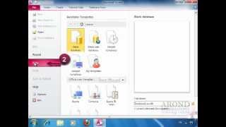 Using Access 2010 - Create a Blank Database