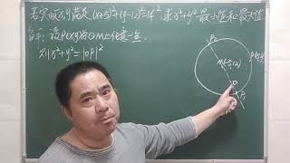 已知（x+5）²+（y－12）²=14²，求x²+y²的最大值和最小值