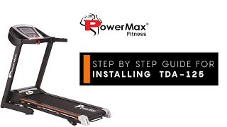 How To Auto Lubricate Powermax Treadmill's TDA250 TDA225 TDA125 TDM105