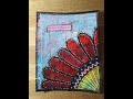 Art Journal beginners pagina, Layering techniek met Acrylverf