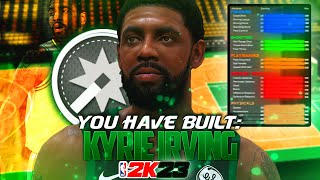 NBA 2K23 *CELTICS* KYRIE IRVING BUILD | DYNAMIC 3-LEVEL SHOT CREATOR PG W/ 85 STEAL & OP HANDLES