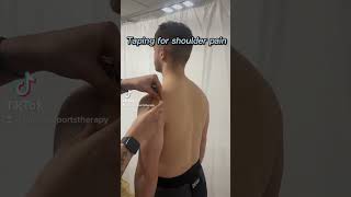 Simple taping for shoulder pain