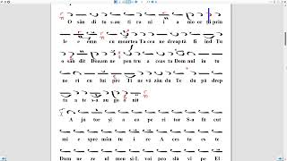Canonul Utreniei Glas VII în Română, Cântarea I, cu Cântările lui Moise