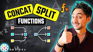 CONCAT & SPLIT String Values | #Tableau Course #86