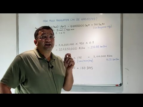 How do you calculate rainwater runoff from the roof?