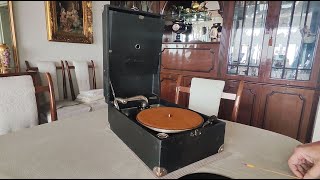 #230 Restaurando gramófono Victor Victrola 35, tipo maletín (circa 1924)