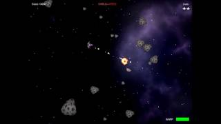 Asteroids clone gameplay - University Project