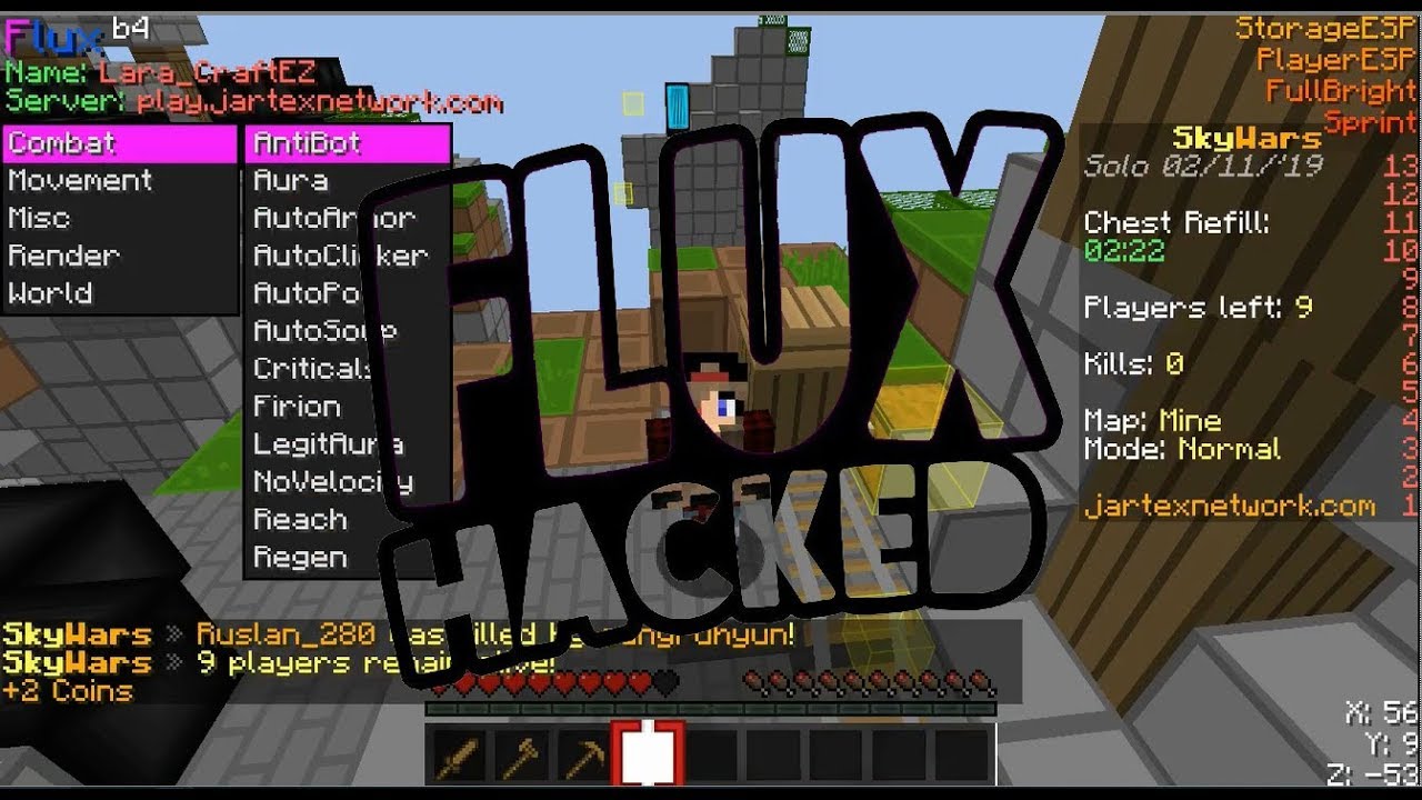 COMO BAIXAR HACK DE MINECRAFT 1.8 (FluxB4) - YouTube