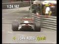 jean alesi sliding through monaco with tyrrell