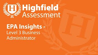 EPA Insights - Level 3 Business Administrator
