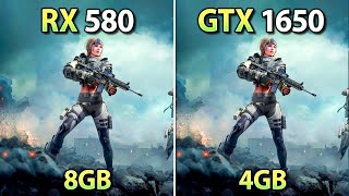 RX 580 vs GTX 1650 - Test in 15 New Games