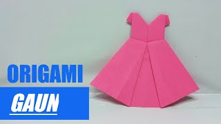 Cara Membuat Origami Gaun | Dress Origami