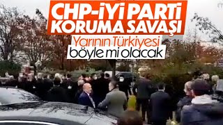 Kavga etmeyeceğiz  diyen ve birlik görüntüsü vermeye çalışan muhalefet, dışarıda kavga etti