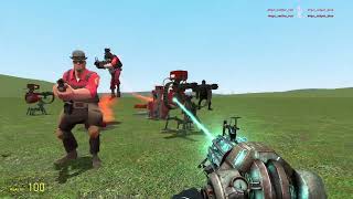 Playing around with tf2 bots in gmod