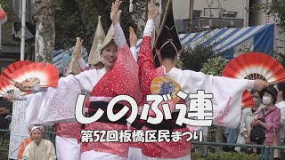 阿波踊り「しのぶ連」第52回板橋区民まつり（2023.10.21）