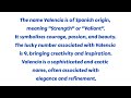 what does the name valencia mean valencia meaning in english meaning of name valencia