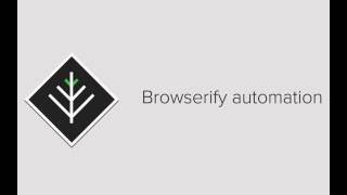 browserify: Automating browserify compilation