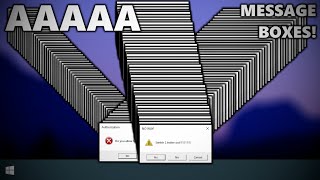 Playing with message boxes!