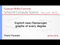 Pedro Paredes on Explicit near-Ramanujan graphs of every degree