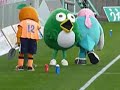 20100328サガン鳥栖対愛媛fcのマスコット達（試合前）