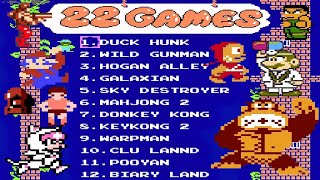 NES 22 in 1 GAMEPLAY : All Nintendo Games Played