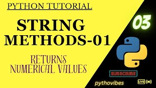 Python string methods part 1|#python #interview #pythontutorial #programming @pythonvibes_