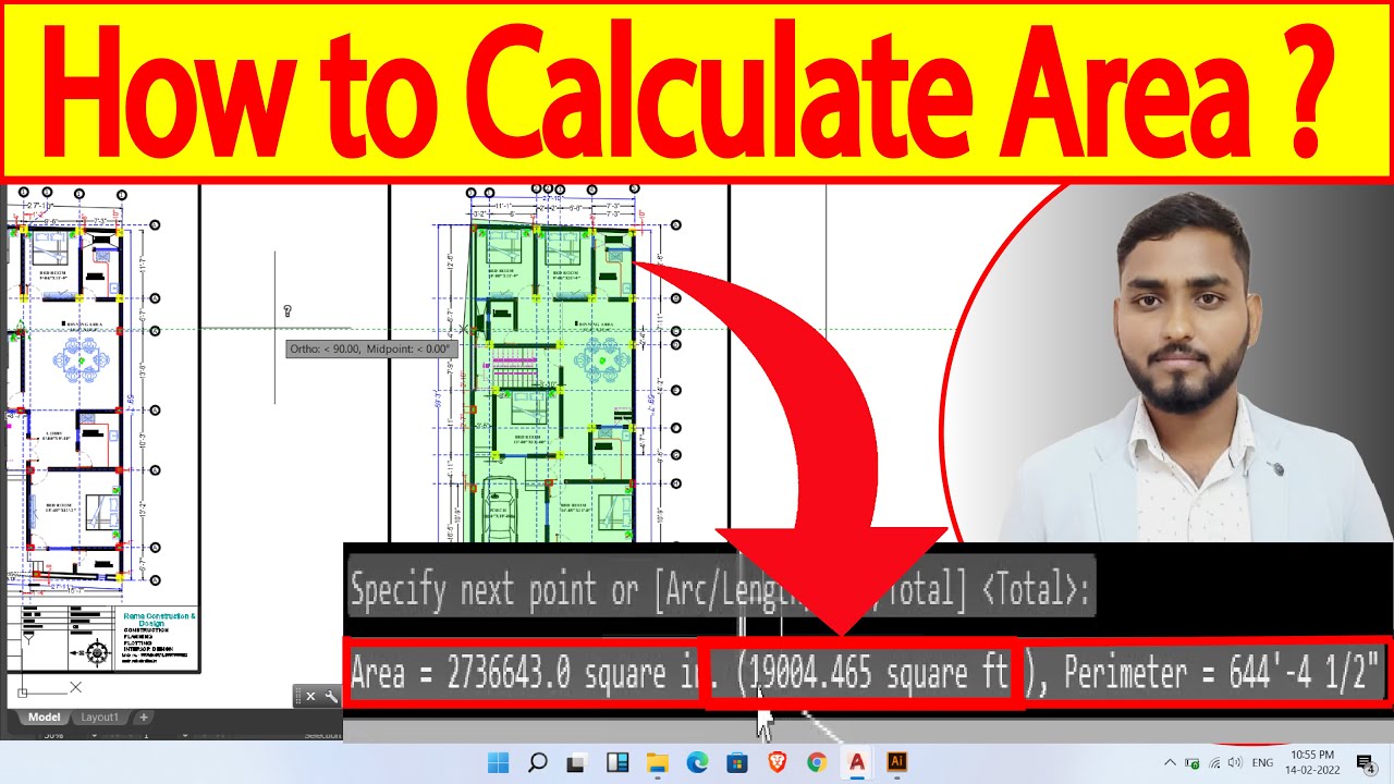 HOW TO CALCULATE TOTAL AREA IN AUTOCAD || How To Calculate Area In ...