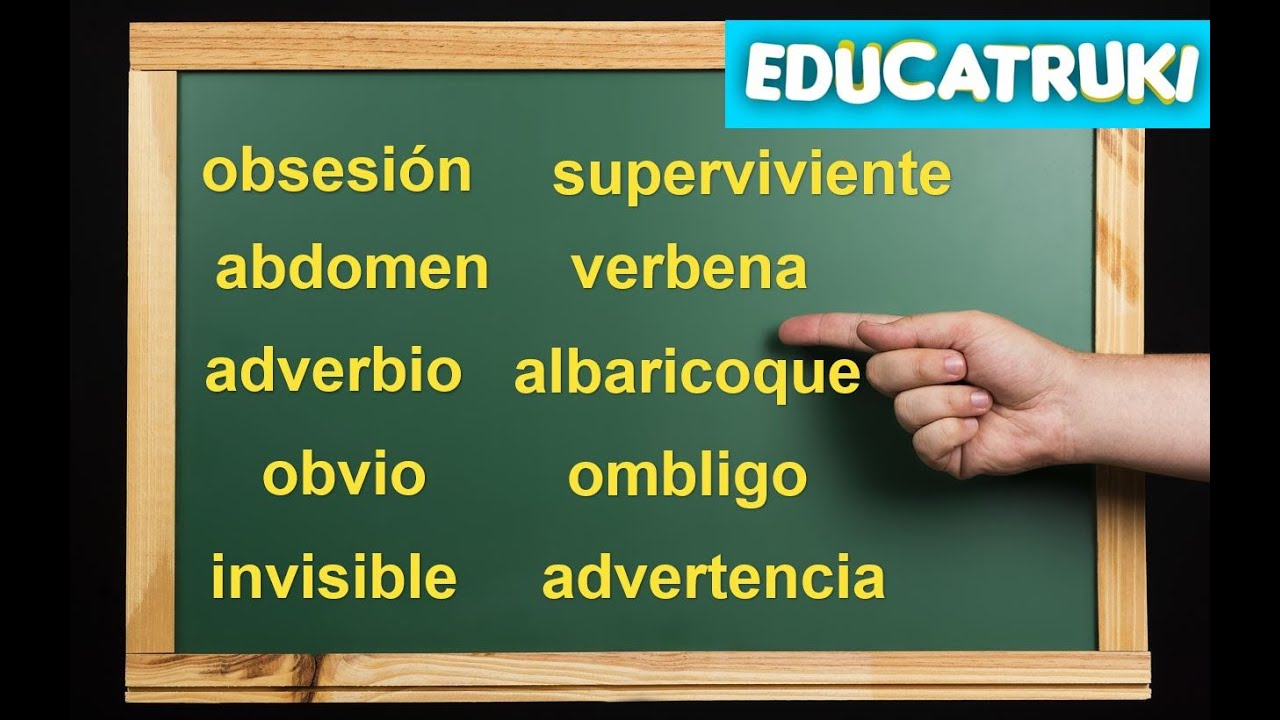 DICTADO De PALABRAS - B / V [Nivel 2] | EDUCATRUKI - YouTube