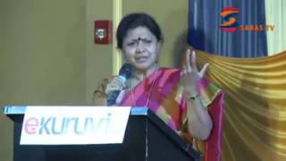 Dr  Jayanthasri Balakrishnan Madam Speech about second language