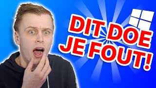 5 Fouten die iedereen maakt met een PC! | TechTime