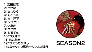 【さかな視点】第19回ガチ狼 SEASON2【11/26】